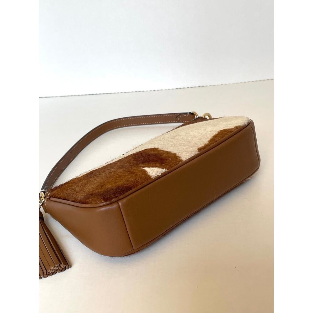 Coach Nolita 19 Wristlet CDW34 Haircalf Cow Print Leather Shoulder Bag C - Picture 8 of 11
